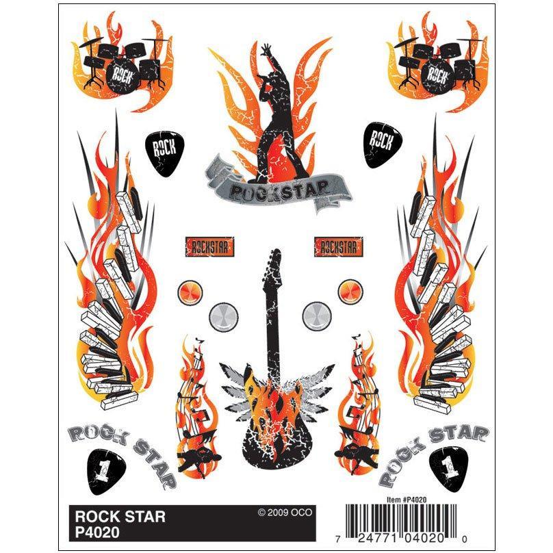 4020 Dry Transfer Decals, Rock Star