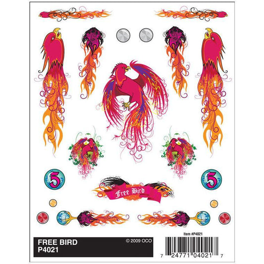 4021 Dry Transfer Decals, Free Bird