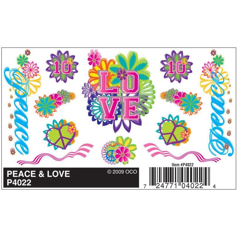 4022 Dry Transfer Decals, Peace & Love