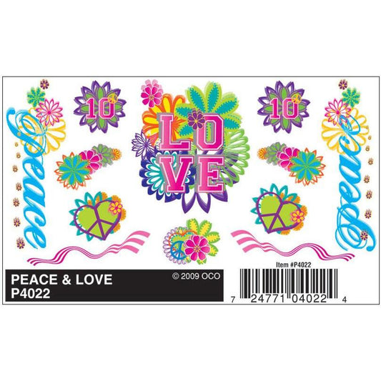 4022 Dry Transfer Decals, Peace & Love