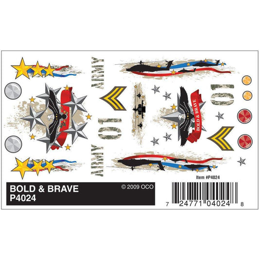 4024 Dry Transfer Decals, Bold & Brave