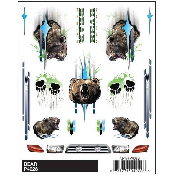 4028 Dry Transer Decals, Bear