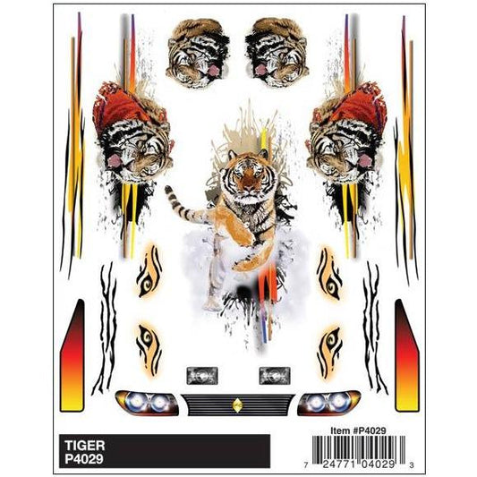 4029 Dry Transer Decals, Tiger