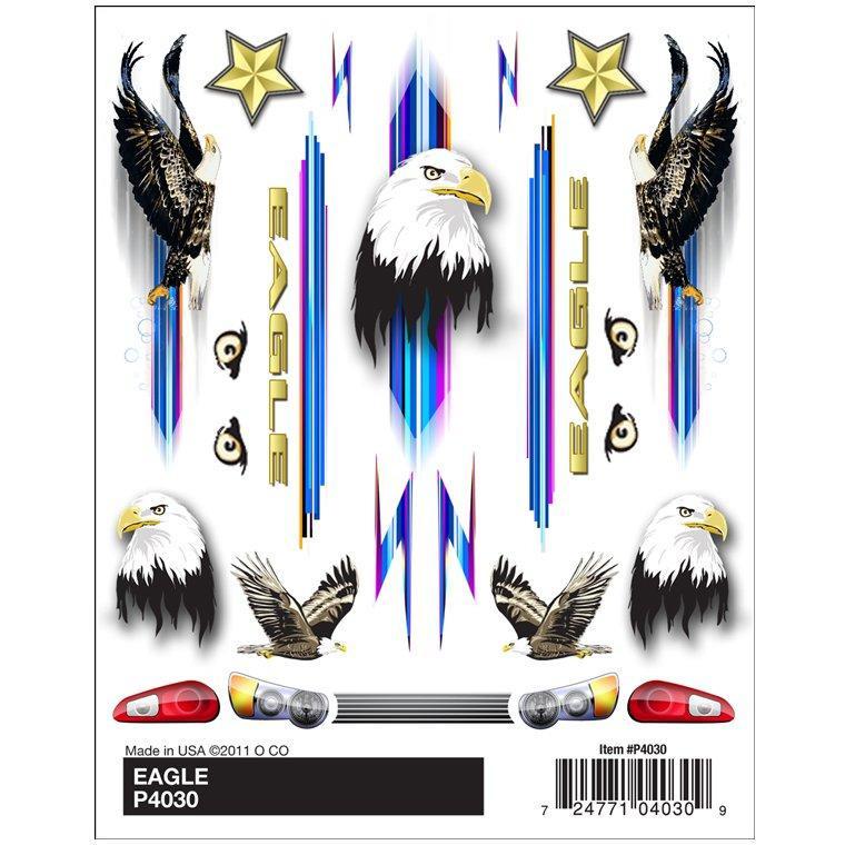 4030 Dry Transer Decals, Eagle