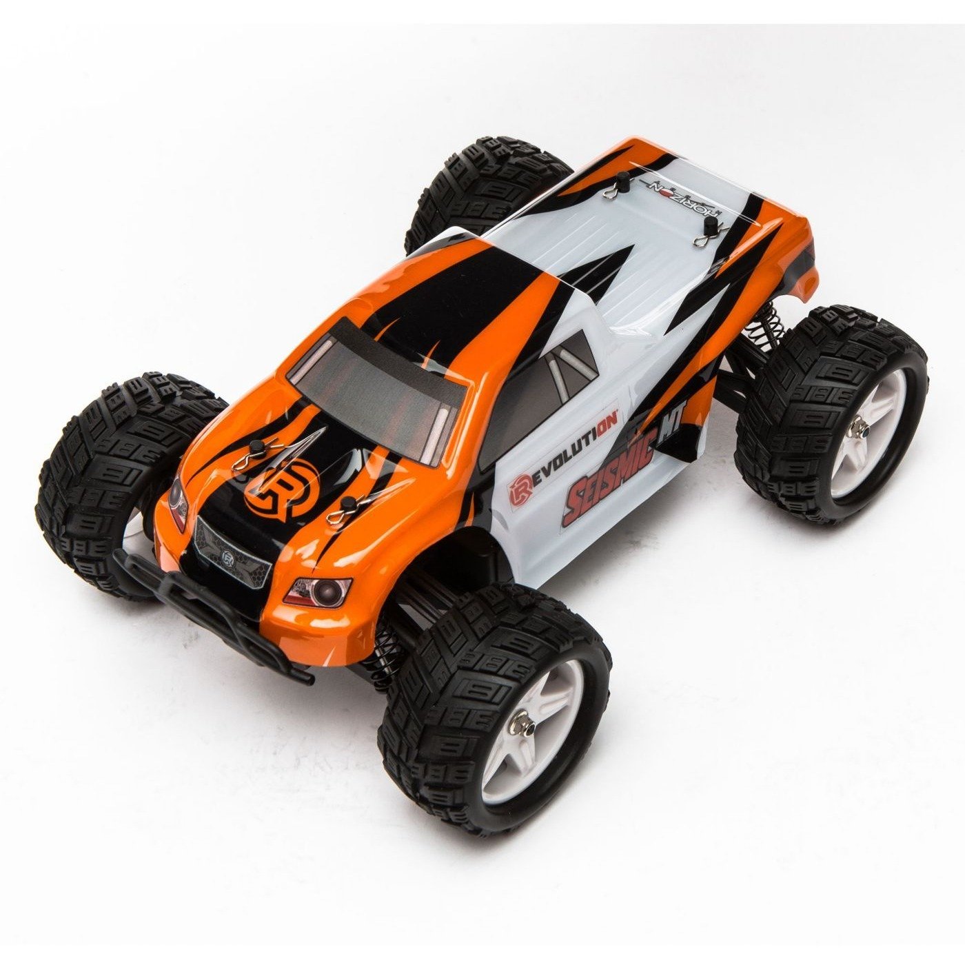 Seismic 1/18 4WD Monster Truck RTR: Orange/White