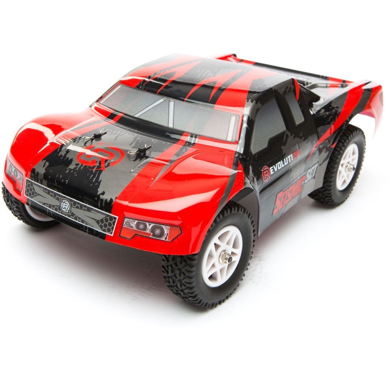 Seismic 1/18 4WD Short Course Truck RTR, Red/Black