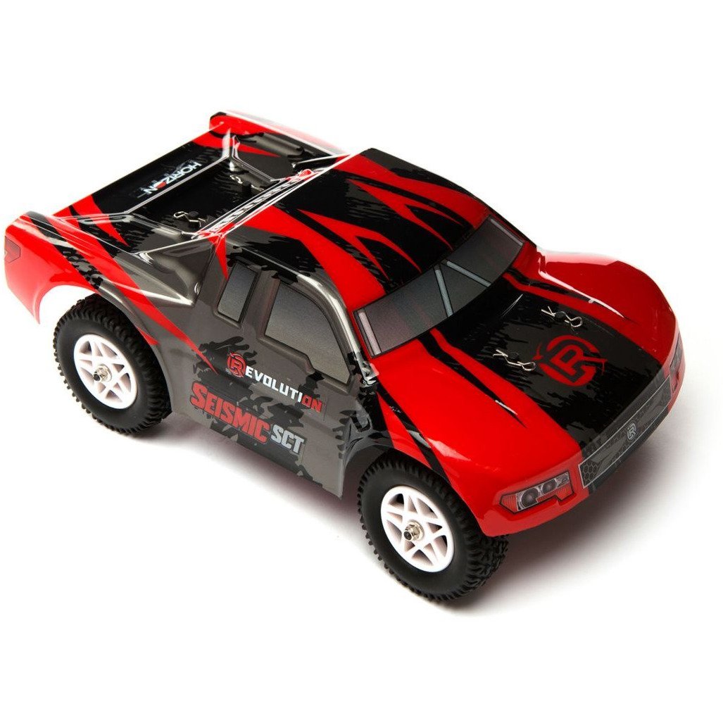 Seismic 1/18 4WD Short Course Truck RTR, Red/Black