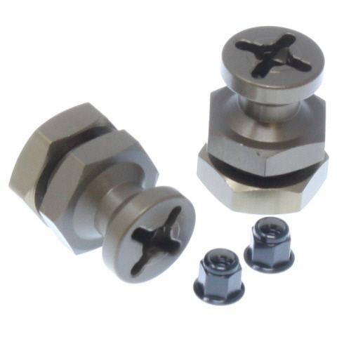 SC-02 Machined Aluminum 17mm Wheel Adapter (1pr)(Gunmetal)