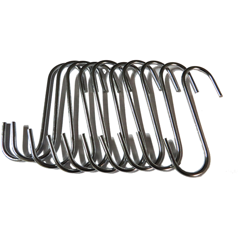 S-HOOK CHROME 10PC