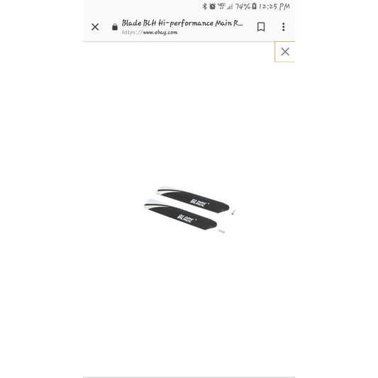 Blade No.BLH3510 Hi-Performance Main Rotor Blade Set With Hardware: mCP X