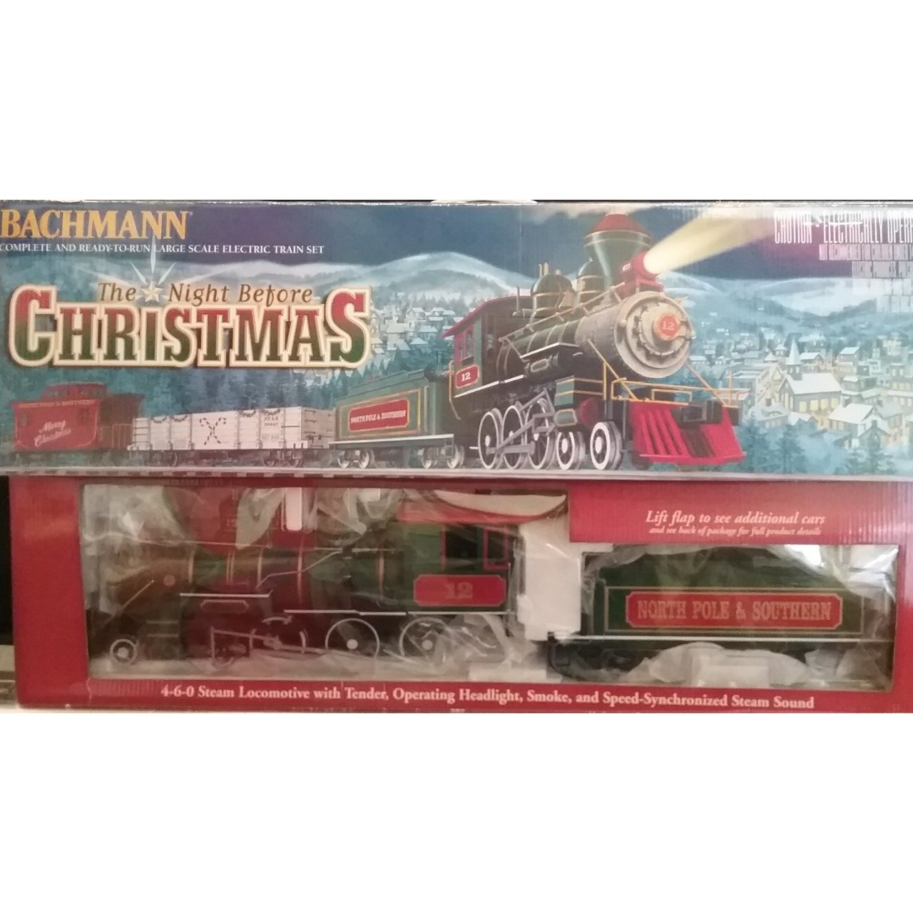 90037 Bachmann G Scale Christmas  Train Set - Swasey's Hardware & Hobbies