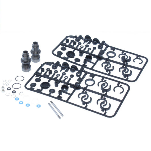 TMS-13 Machined Aluminum Front Shock Set (Gunmetal) *Oil NOT Included*