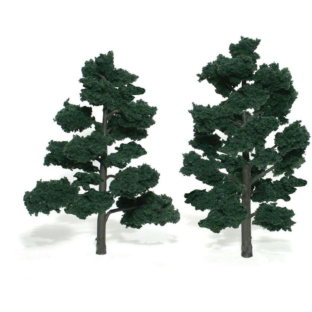 TR1517 Ready-Made Tree, Dark Green 6-7" (2)