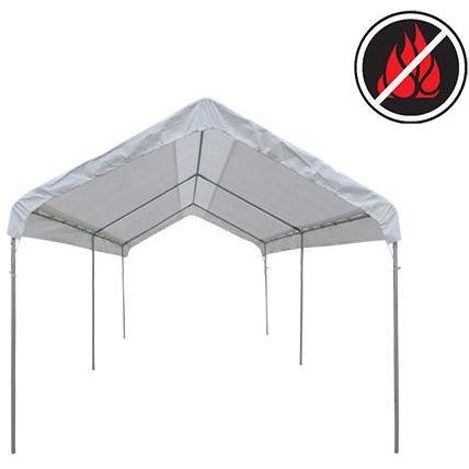 Valance Roof Fire Retardant White Tarp-Choose Your Size