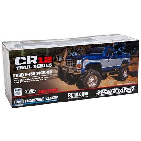 Team Associated CR12 Ford F-150 Truck RTR 1/12 4WD Rock Crawler (Black)
w/2.4GHz Radio, Battery & Charger