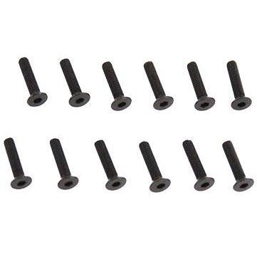 BS502-030 Flat Head Machined Thread Hex Screw 3x14mm