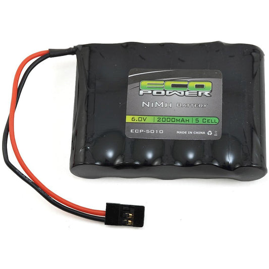 EcoPower 5-Cell NiMH AA SBS-Flat Receiver Battery (6V/2000mAh)