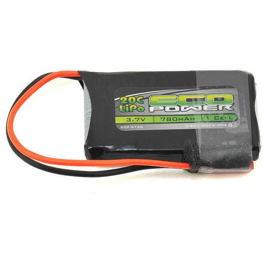 EcoPower "Electron" 1S LiPo 20C Battery (3.7V/780mAh)