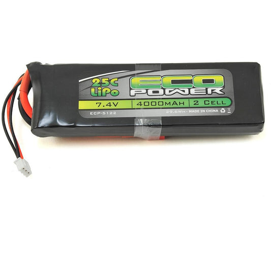EcoPower "Electron" 2S LiPo 25C Battery (7.4V/4000mAh)