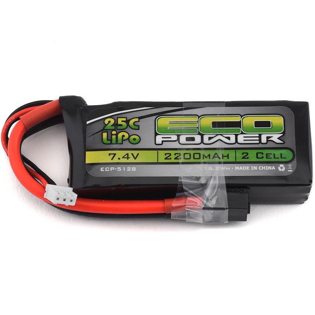 EcoPower "Electron" 2S LiPo 25C Battery (7.4V/2200mAh)