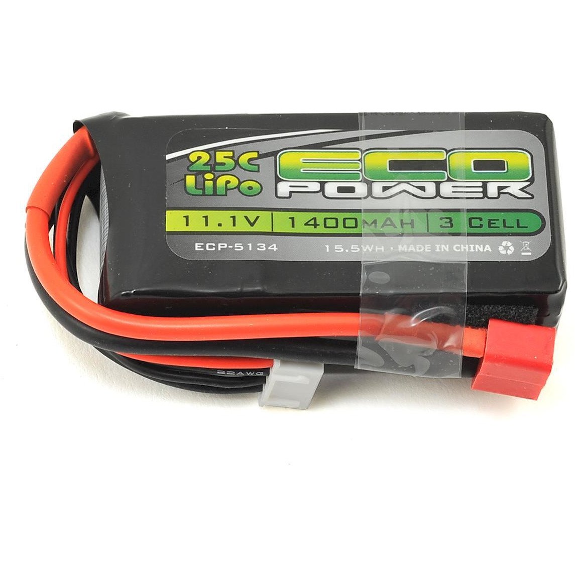 EcoPower "Electron" 3S LiPo 25C Battery (11.1V/1400mAh)