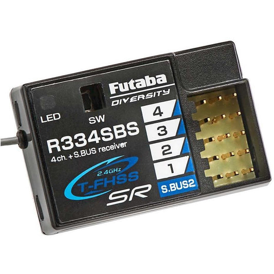 Futaba R334SBS TFHSS SR S.Bus2 HV 4-Channel 2.4GHz Receiver