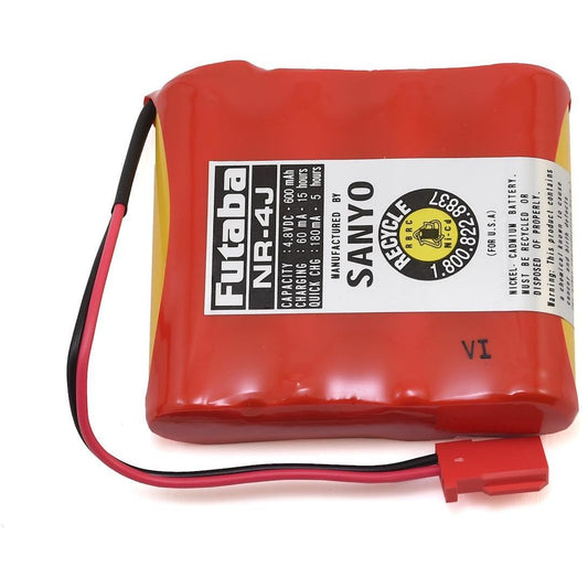 Futaba NR4J Flat NiCd 4-Cell Receiver Battery Pack (4.8V/600mAh)
