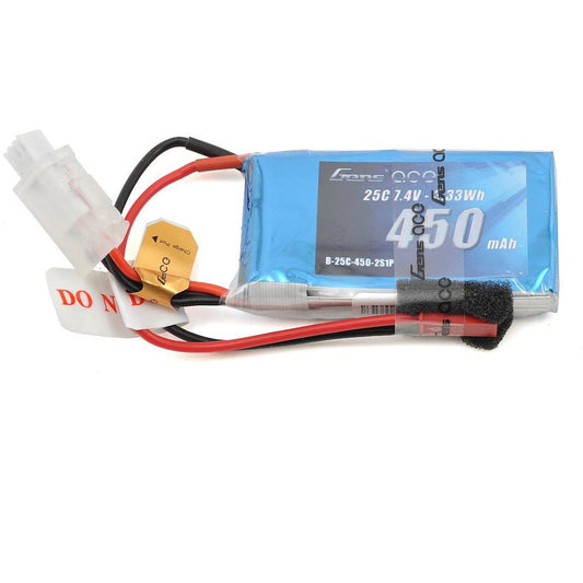 Gens Ace 2s LiPo Battery 25C (7.4V/450mAh)