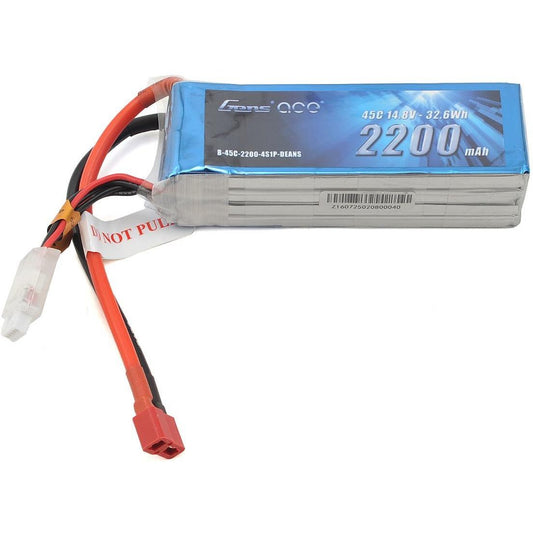 Gens Ace 4S LiPo Battery 45C (14.8V/2200mAh)