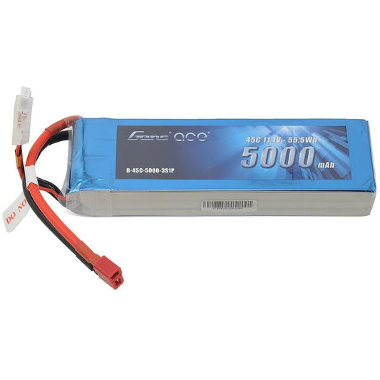 Gens Ace 3S LiPo Battery Pack 45C w/Deans Connector (11.1V/5000mAh)