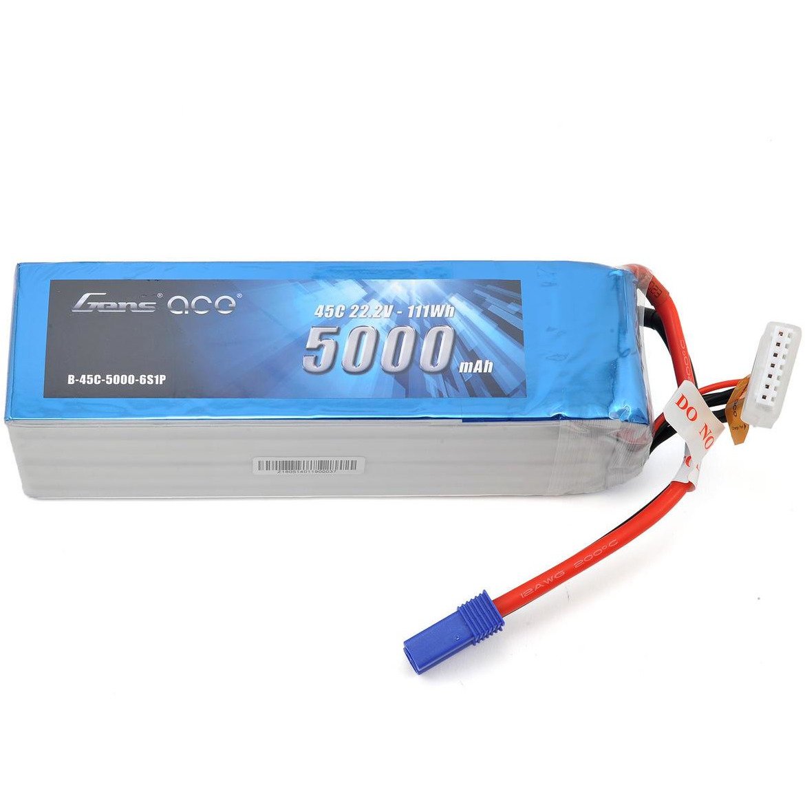 Gens Ace 6s LiPo Battery 45C (22.2V/5000mAh)
