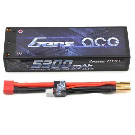 Gens Ace 2S LiPo Battery Pack 65C (7.4V/5300mAh)