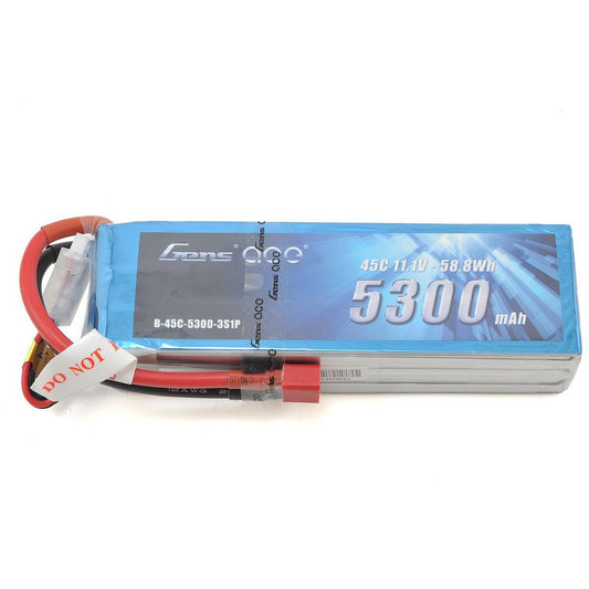 Gens Ace 3s LiPo Battery 45C (11.1V/5300mAh)