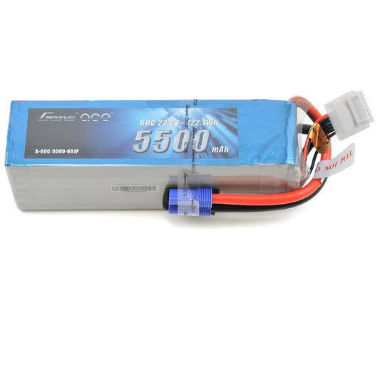 Gens Ace 6s LiPo Battery 60C (22.2V/5500mAh)