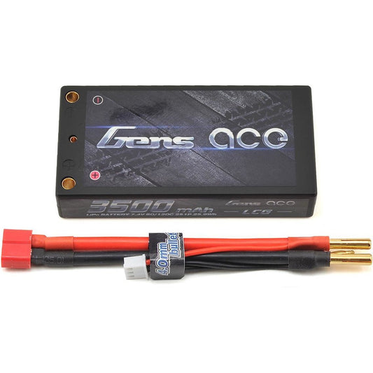 Gens Ace 2s LiPo Battery Pack 60C w/4mm Bullet (7.4V/3500mAh)
