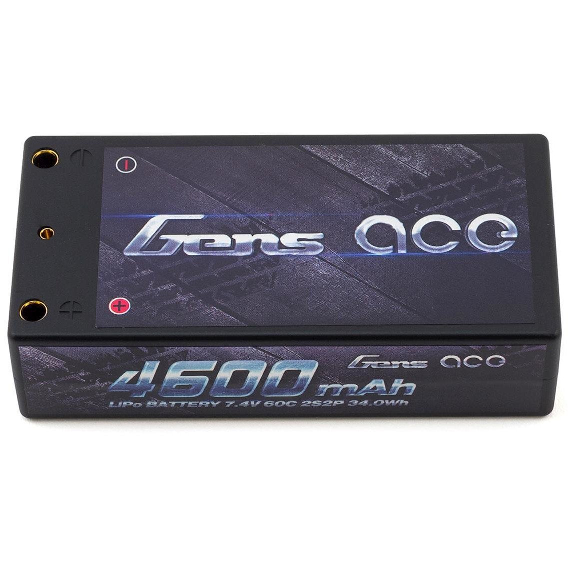 Gens Ace 2s LiPo Battery Pack 60C w/4mm Bullet (7.4V/4600mAh)