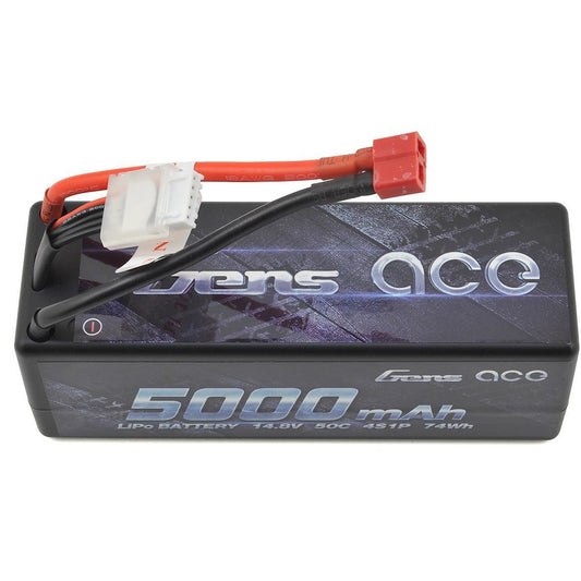 Gens Ace 4s LiPo Battery Pack 50C w/Deans Connector (14.8V/5000mAh)