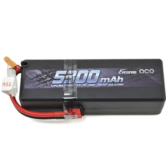 Gens Ace 3s LiPo Battery Pack 50C w/Deans Connector (11.1V/5300mAh)