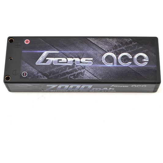 Gens Ace 2s LiPo Battery Pack 50C w/4mm Bullet (7.4V/7000mAh)