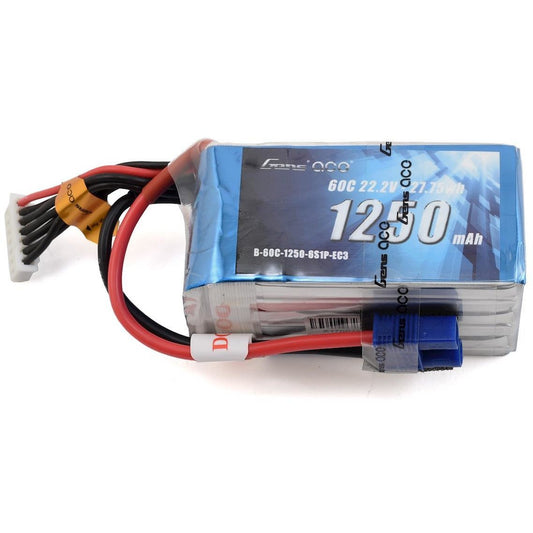 Gens Ace 6s LiPo Battery 60C (22.2V/1250mAh)