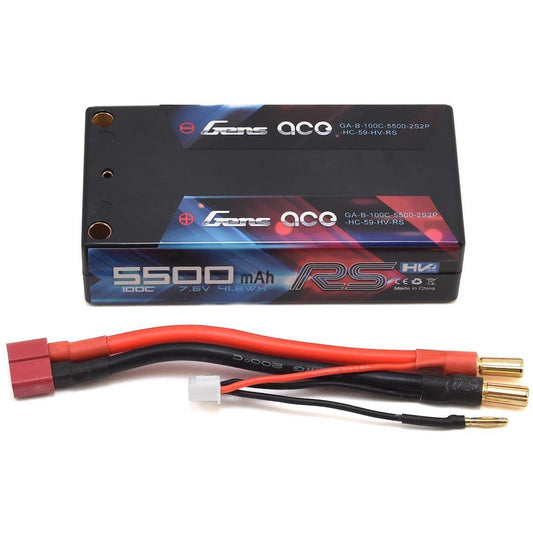 Gens Ace 2S LiHV 100C Shorty LiPo Battery (7.6V/5500mAh)