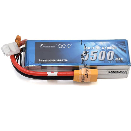 Gens Ace 3S Soft 45C LiPo Battery (11.1V/5500mAh)