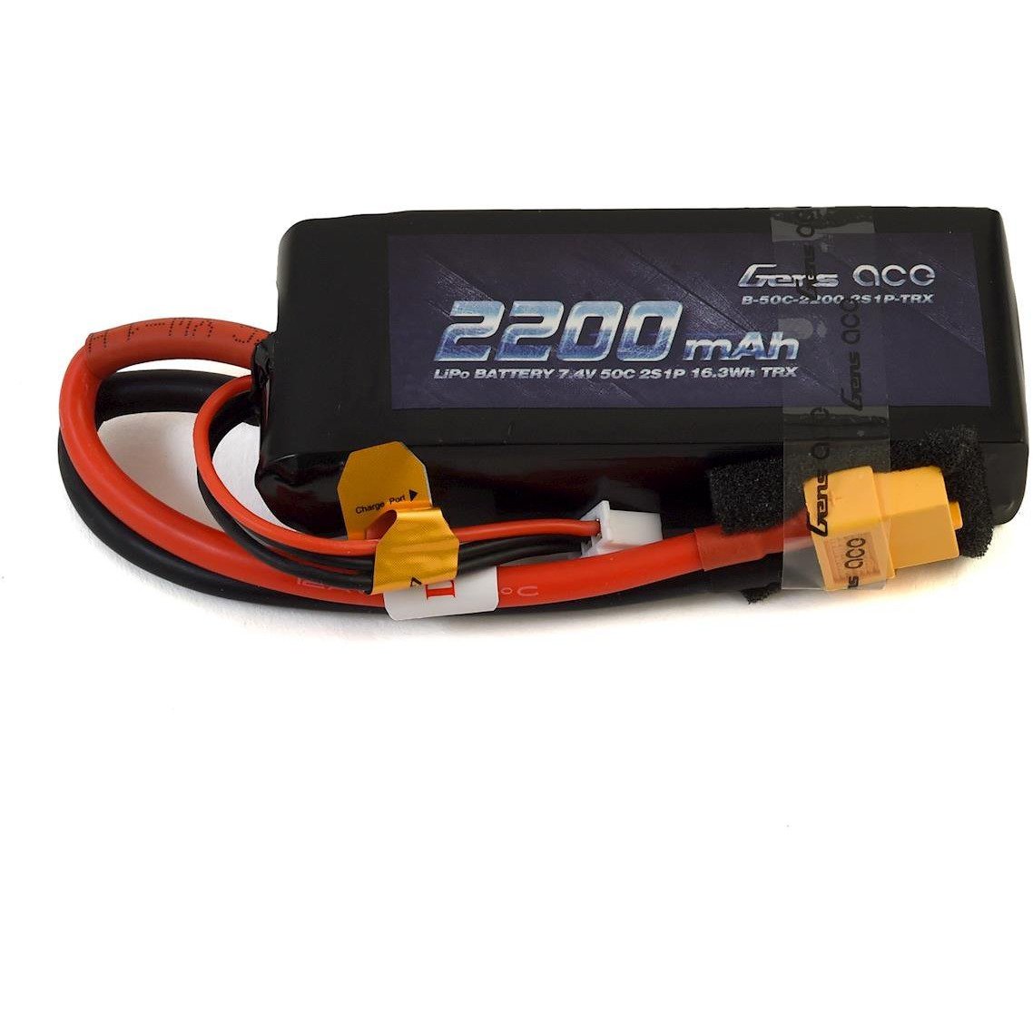 Gens Ace 2S Soft 50C LiPo Battery Pack w/XT60 Connector (7.4V/2200mAh)