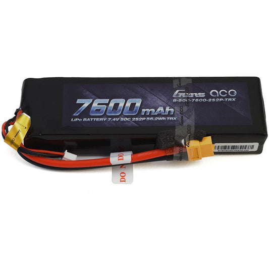 Gens Ace 2S Soft 50C LiPo Battery Pack w/XT60 Connector (7.4V/7600mAh)