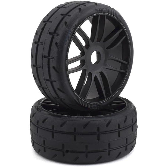 GRP GT - TO1 Revo Belted Pre-Mounted 1/8 Buggy Tires (Black) (2) (S7)
