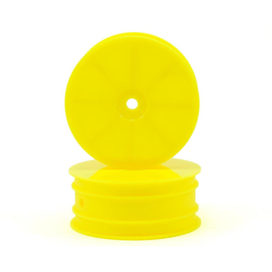 HB Racing 1/10 4WD Buggy Front Wheel (2) (Yellow)
