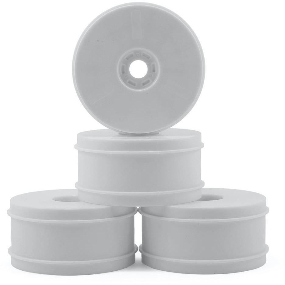 HB Racing 1/8 V2 Buggy Dish Wheels (White) (4)
