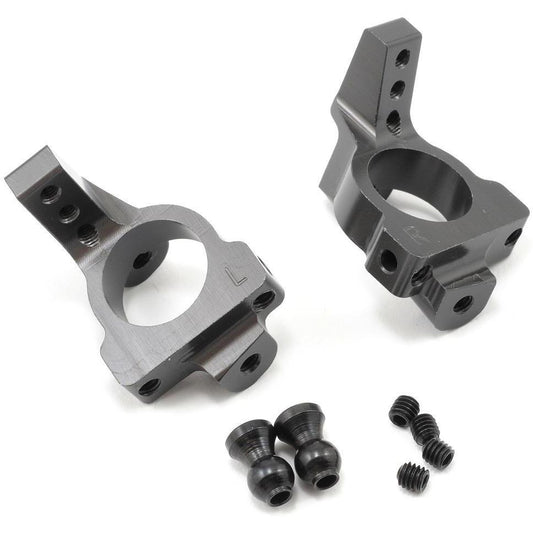 HB Racing Aluminum Front Spindle Carrier Set (10°)