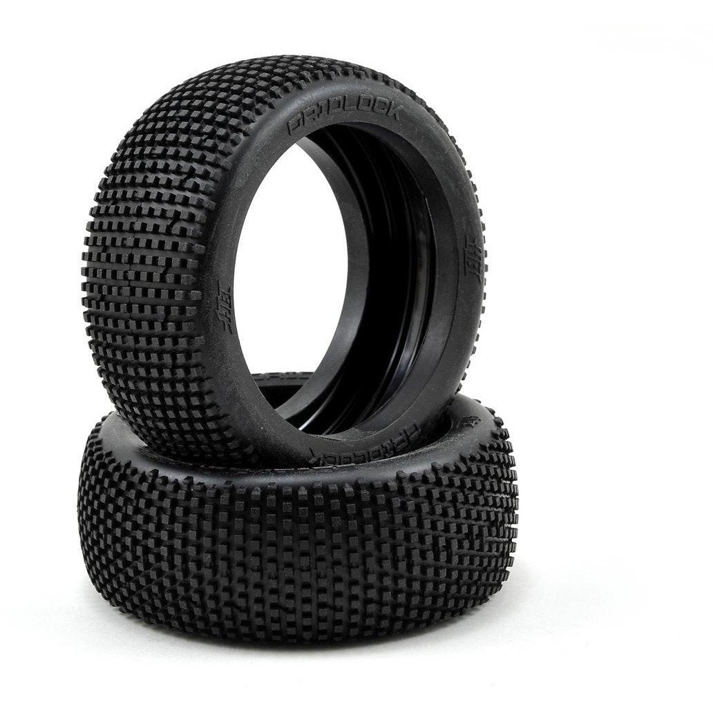 HB Racing Gridlock 1/8 Buggy Tire (2) (Red)