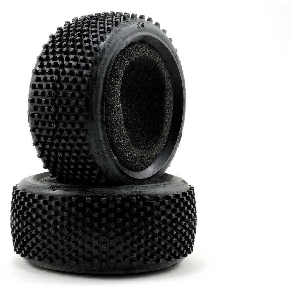 HB Racing Block 1/8 Buggy Tire (2) (Blue)